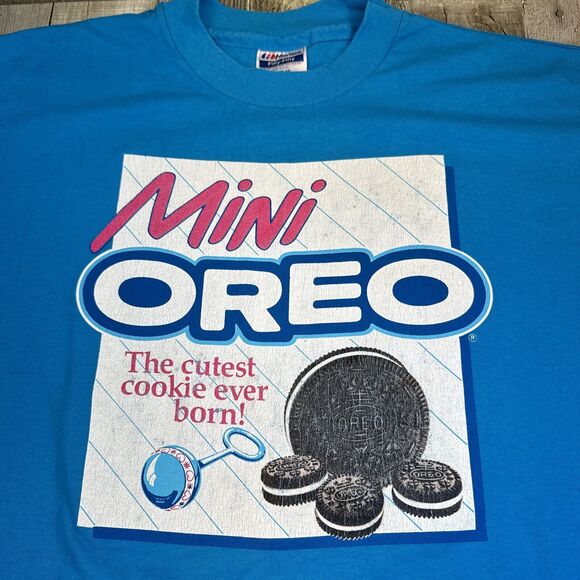 Vintage Oreo Mini shirt 1992 Hanes XL Made In USA - Picture 1 of 8